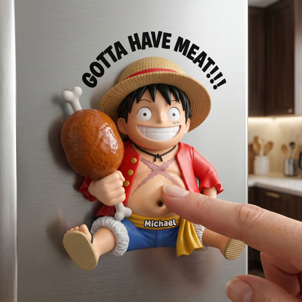Funny Meat Lover Anti-collision Fridge Magnet - Personalized Gift 04TOTI200626