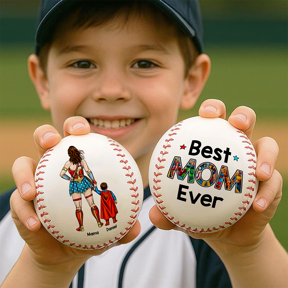 Powerful Mom And Kids Baseball  - Personalized Gift For Mother's Day Baseball 01ACHU240426PA