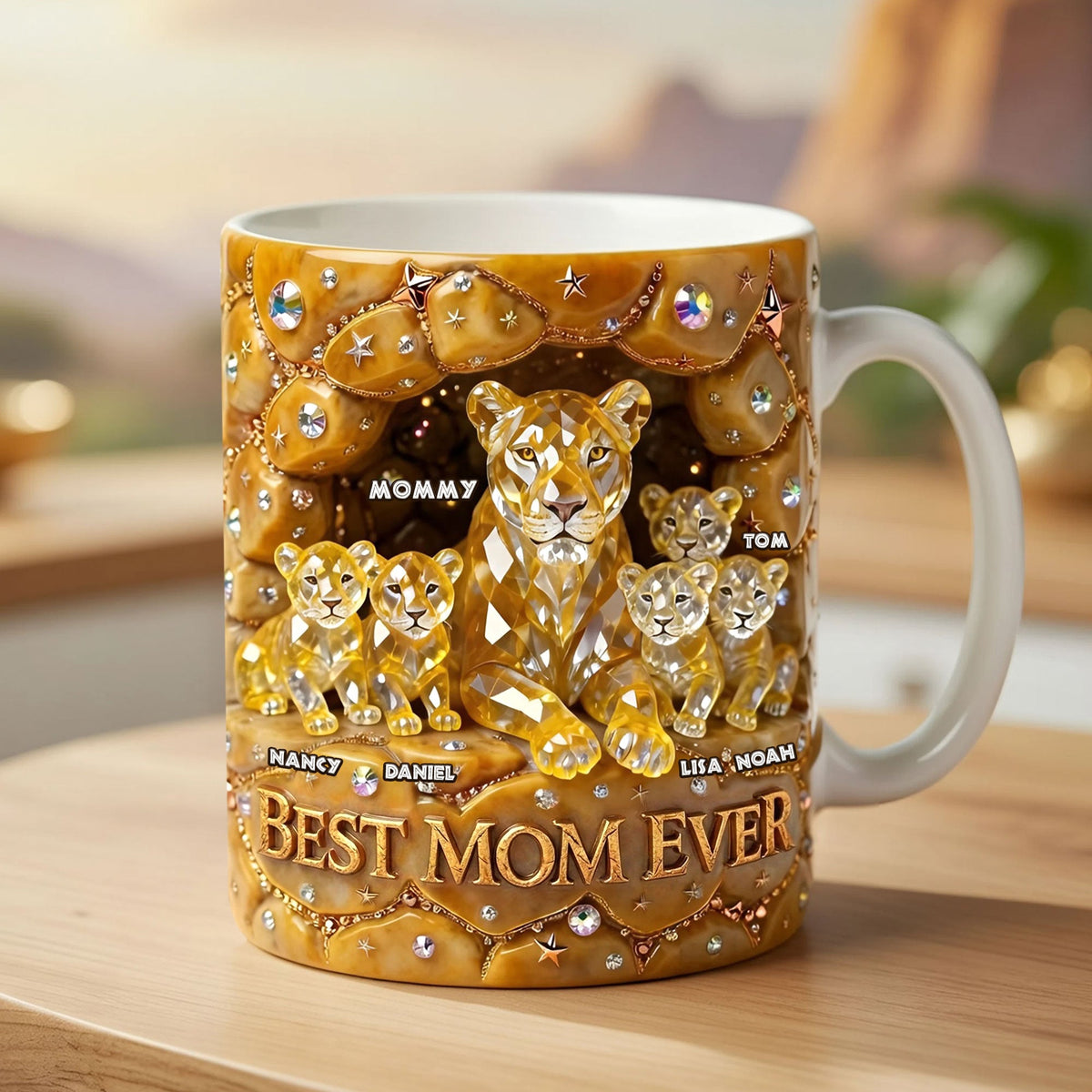 Best Lion Mom Ever Coffee Mug - Personalized Gifts For Mothers 04ohti070426