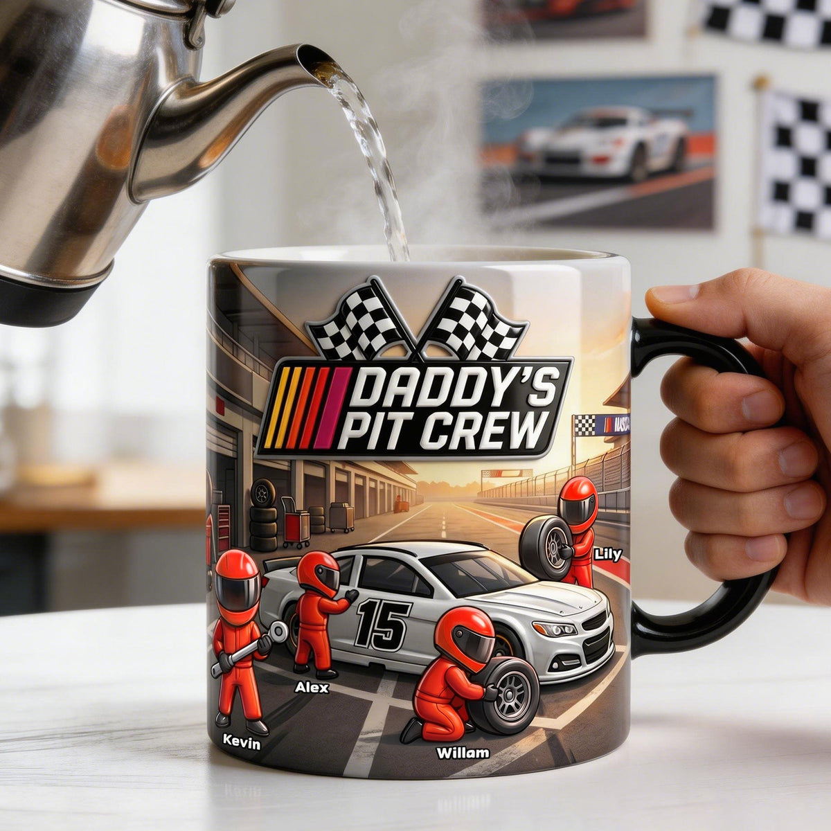 Dad’s Fast Lane Crew Magic Coffee Mug - Personalized Gifts For Dads 02NATI080526