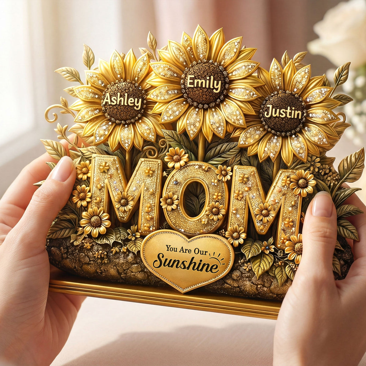 You Are Our Sunshine Acrylic Plaque - Personalized Gifts For Mother's Day 02TOTI030326
