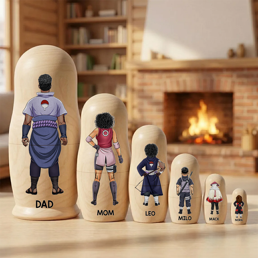 Legendary Clan Family Wooden Nesting Dolls - Personalized Gifts For Mother's Day 03qhhu090426