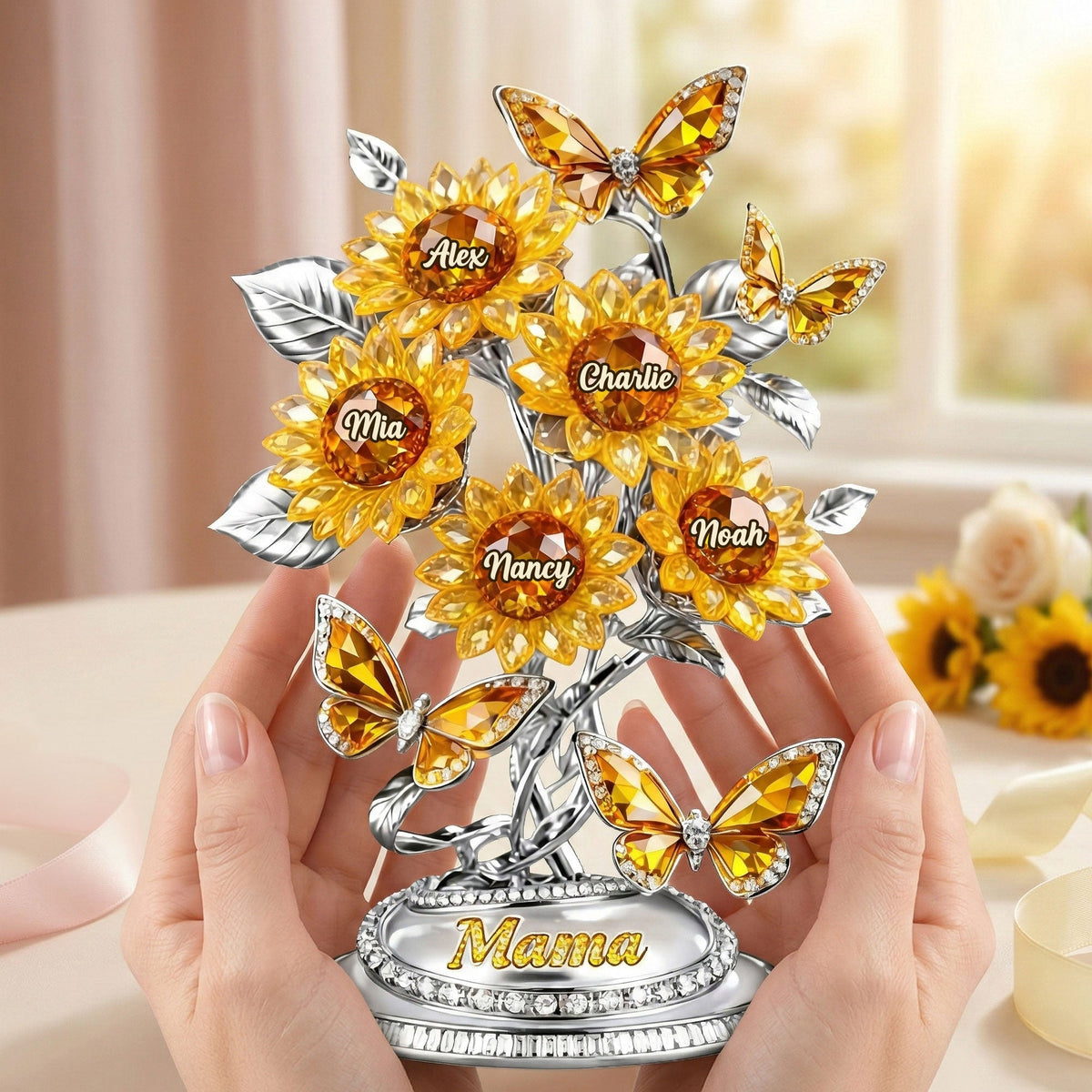Blooming Love Acrylic Plaque - Personalized Gifts For Mom 04KITI030326