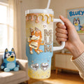 Puppy Mum and Kids Tumbler - Personalized Gifts For Mother 05pgti230426