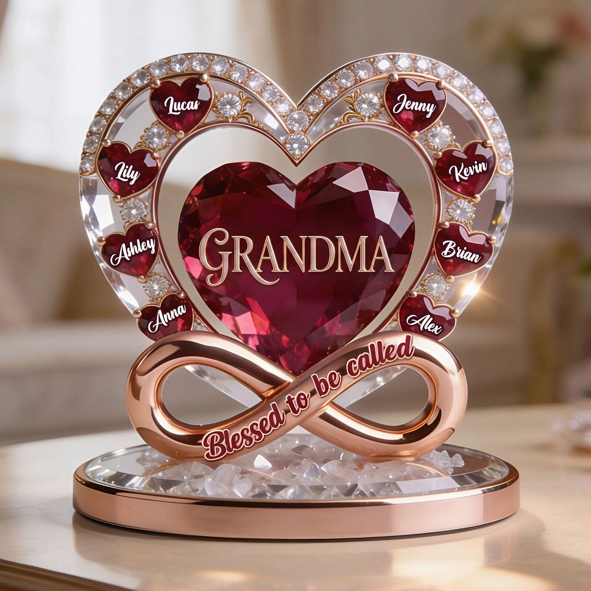 Blessed To Be Called Mom Acrylic Plaque Personalized Gifts For Mom 02PGTI150426