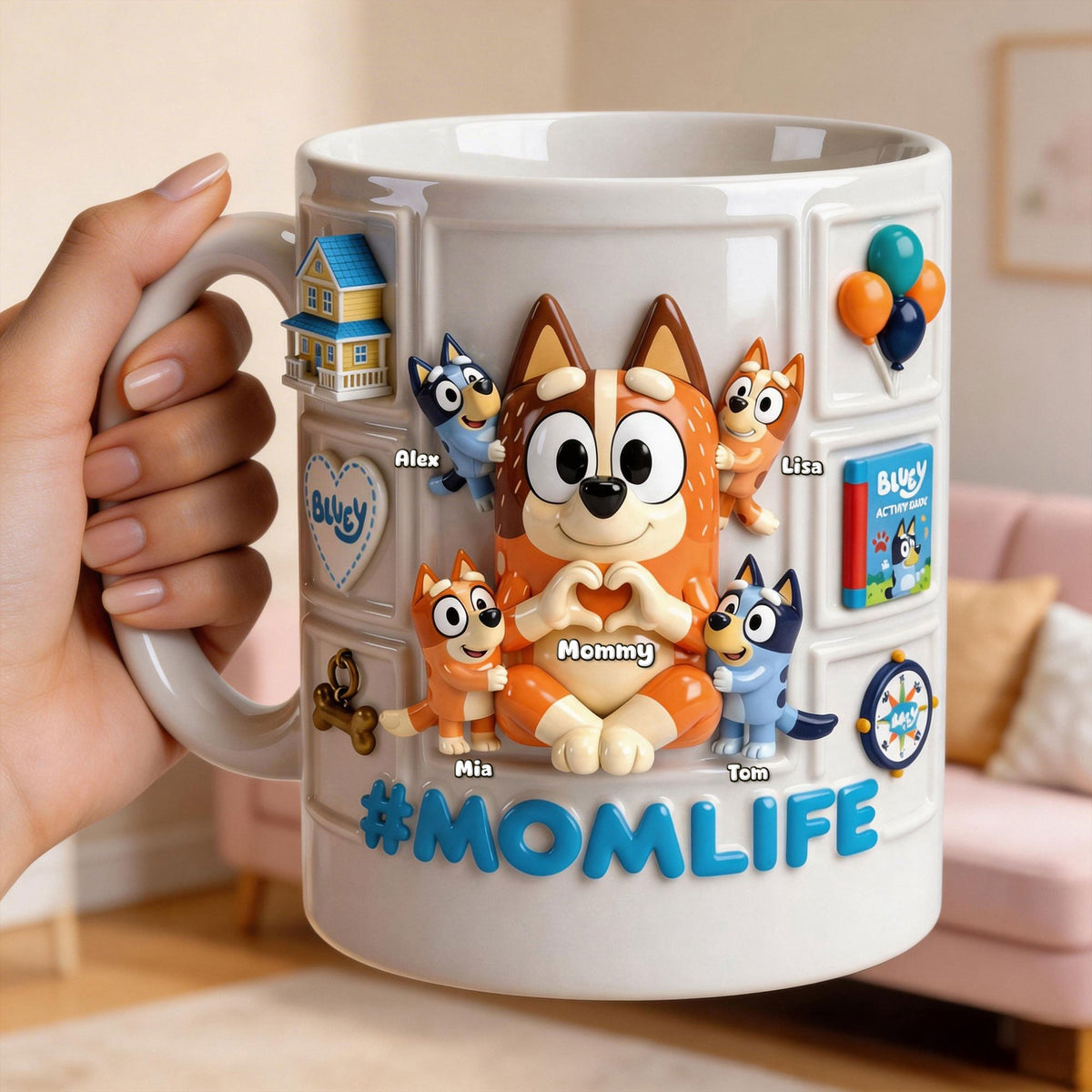 Mom Life Coffee Mug - Personalized Mother's Day Gifts 01ohti270326