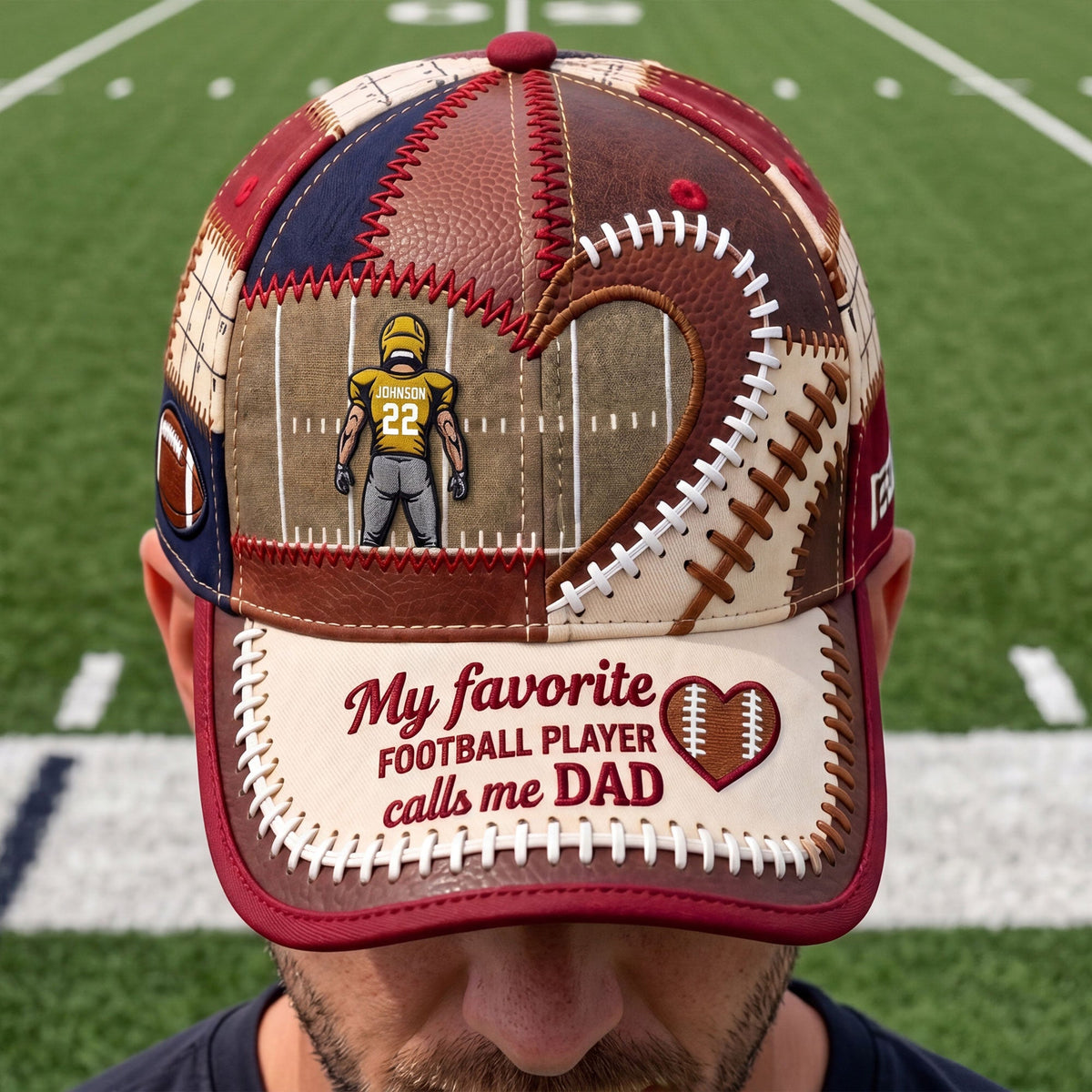 Best Football Parent Classic Cap, Personalized Gifts For American Foorball Dad & Mom 03QHTI230426