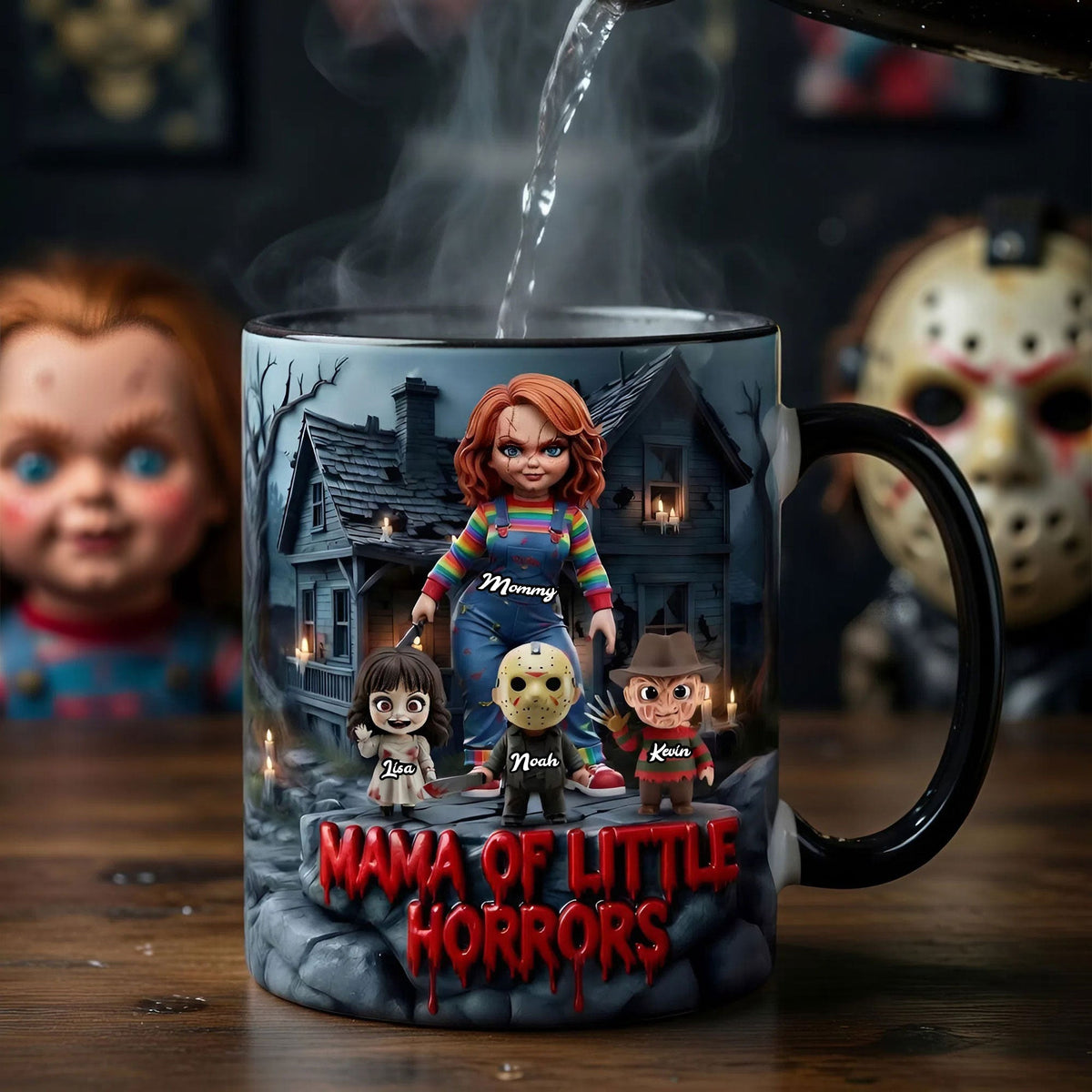 Mama Of Little Horrors Magic Mug - Personalized Gifts For Mom 04TYTI110426