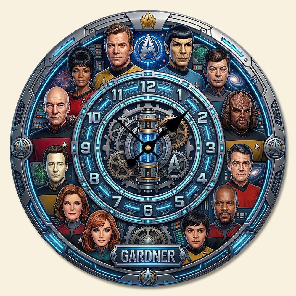 Space Adventure Acrylic Wall Clock Personalized Unique Gifts 04HUTI120326