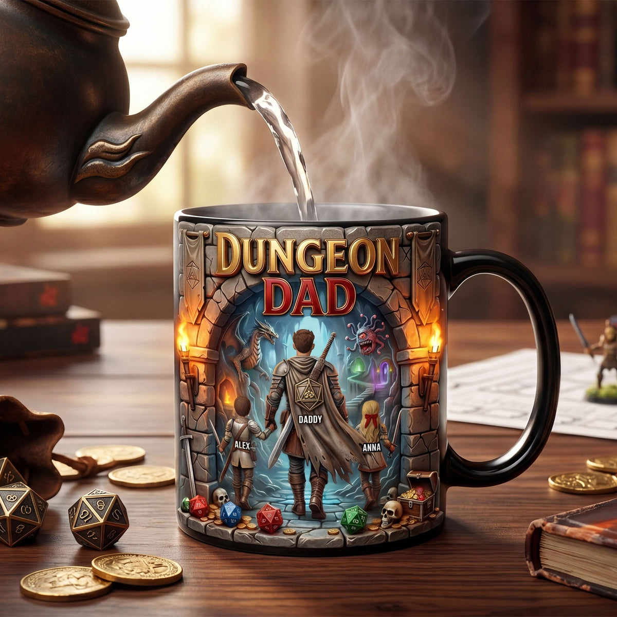 Adventure Underground Dad Magic Coffee Mug - Personalized Gifts For Father's Day Magic Mug 02NATI290426