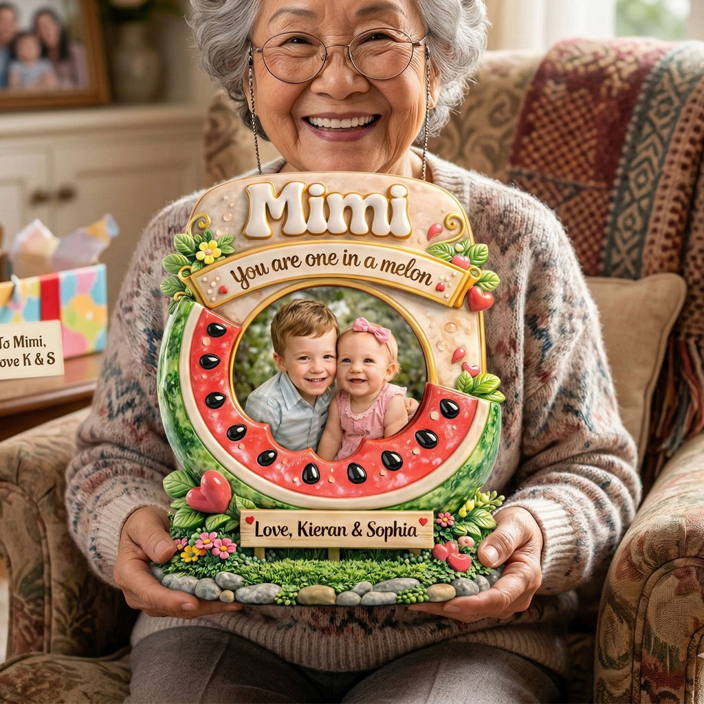 Custom Photo Grandma's Melon Acrylic Plaque - Personalized Gifts For Mom and Grandma 04tyti200326