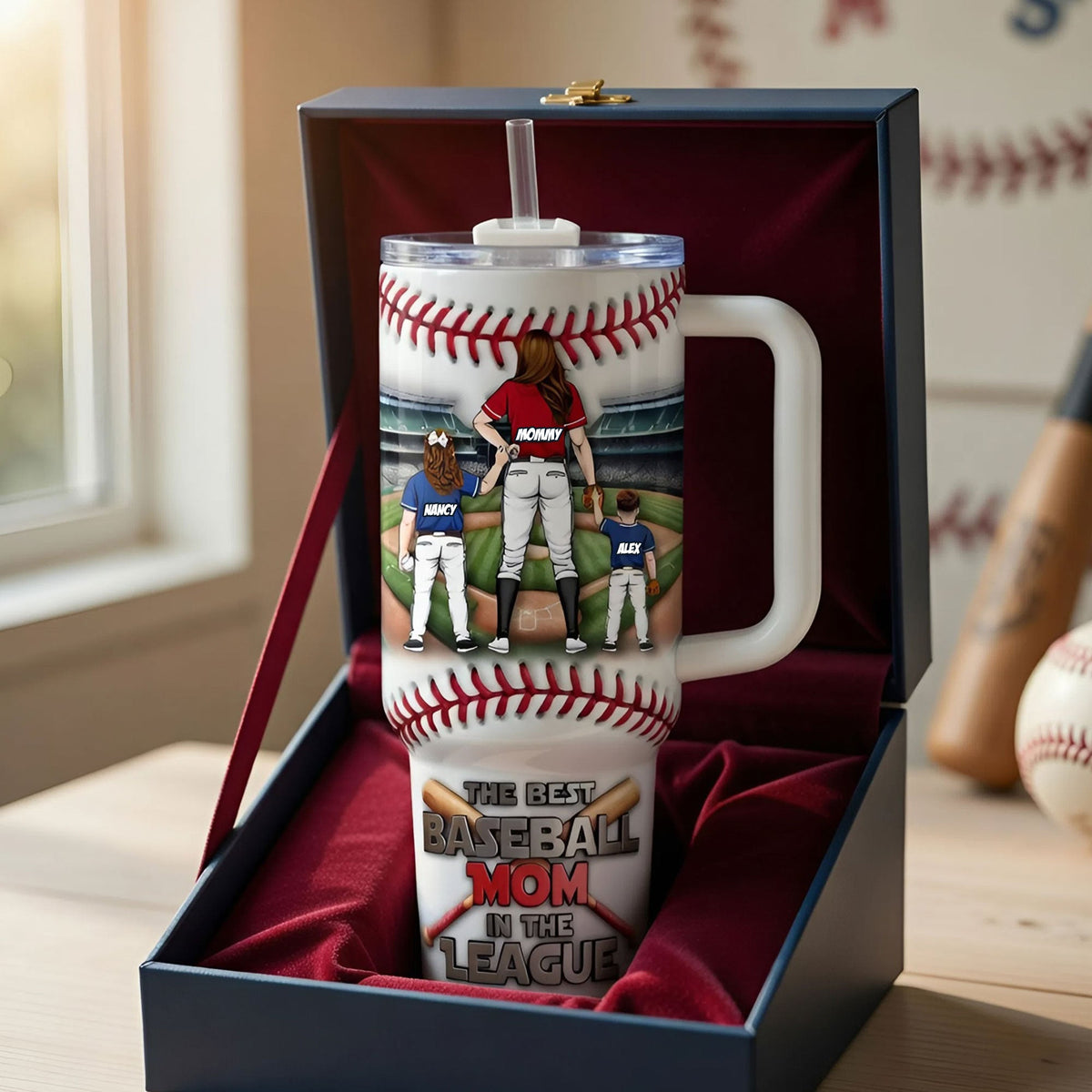 Baseball Mom Player 40oz Tumbler - Personalized Gifts For Mother's Day Tumbler 05TYTI150426