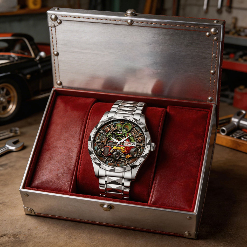 Speed Monster Stainless Steel Men's Watch - Personalized Gifts For Hot Rod Lover 03tgti080426