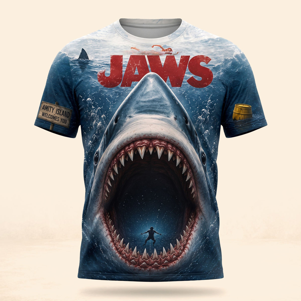 Scary Blue Ocean Shirt - Personalized Gifts 01nati140726