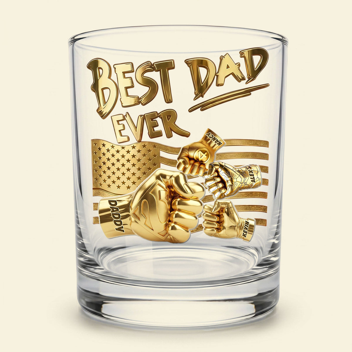 Power Fist Drinking Glass - Personalized Gifts For Dads 05ohti200526