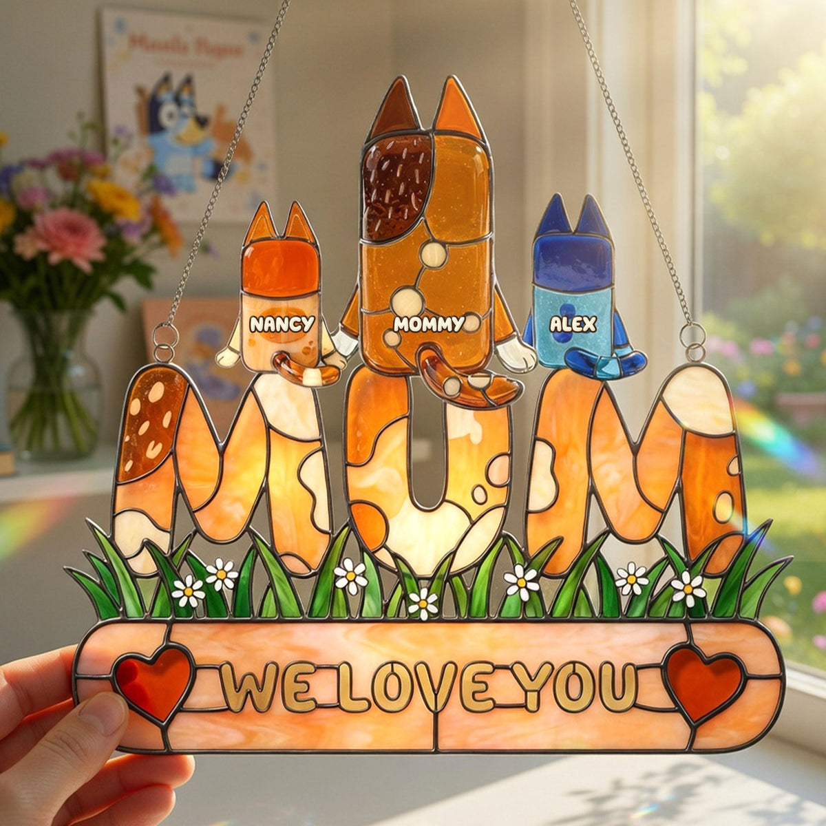 Love You Mom Suncatcher - Personalized Gifts For Mothers 03ohti170326