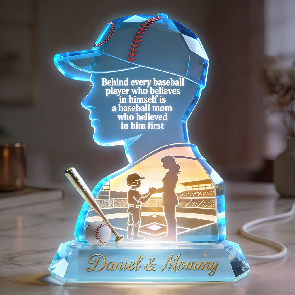 Proud Baseball Mom Light Box Personalized Gifts For Mom  02PGTI090426