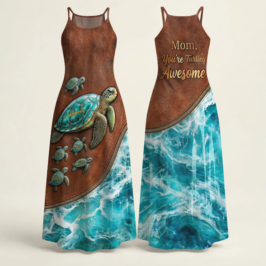 You're Turtley Awesome Maxi Dress - Personalized Gifts For Mom 02NATI240326