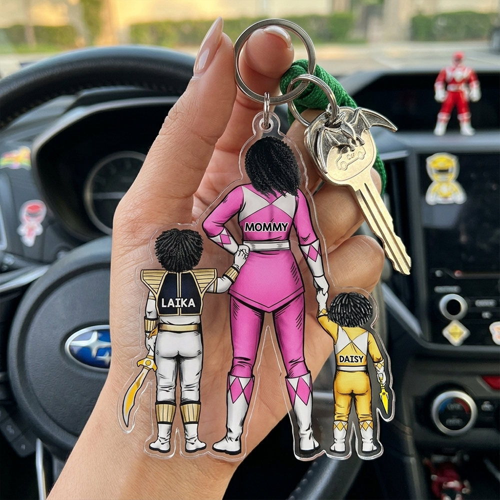 Mighty Mom Acrylic Keychain - Personalized Gifts For Mother's Day 011qhhu200225hh