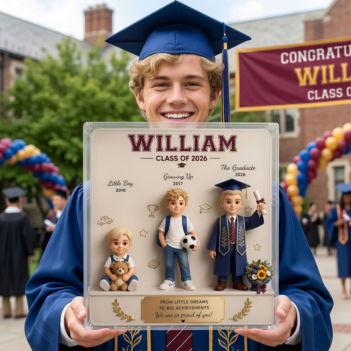 Graduation Milestone Acrylic Plaque - Personalized Custom Photo Gift For Graduation 03TYTI090526