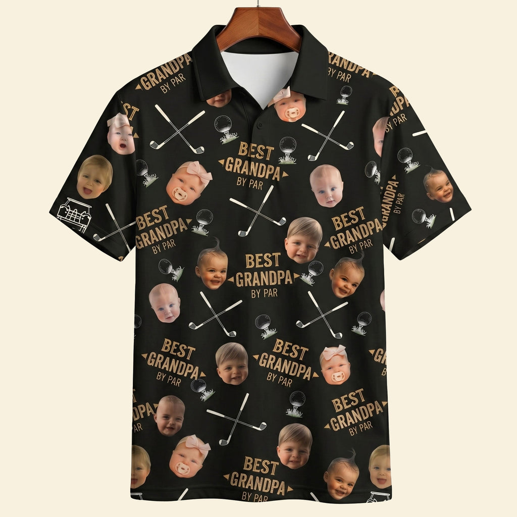Custom Photo Best Dad By Par Shirt, Personalized Gifts For Golf Dads 03qhti080526