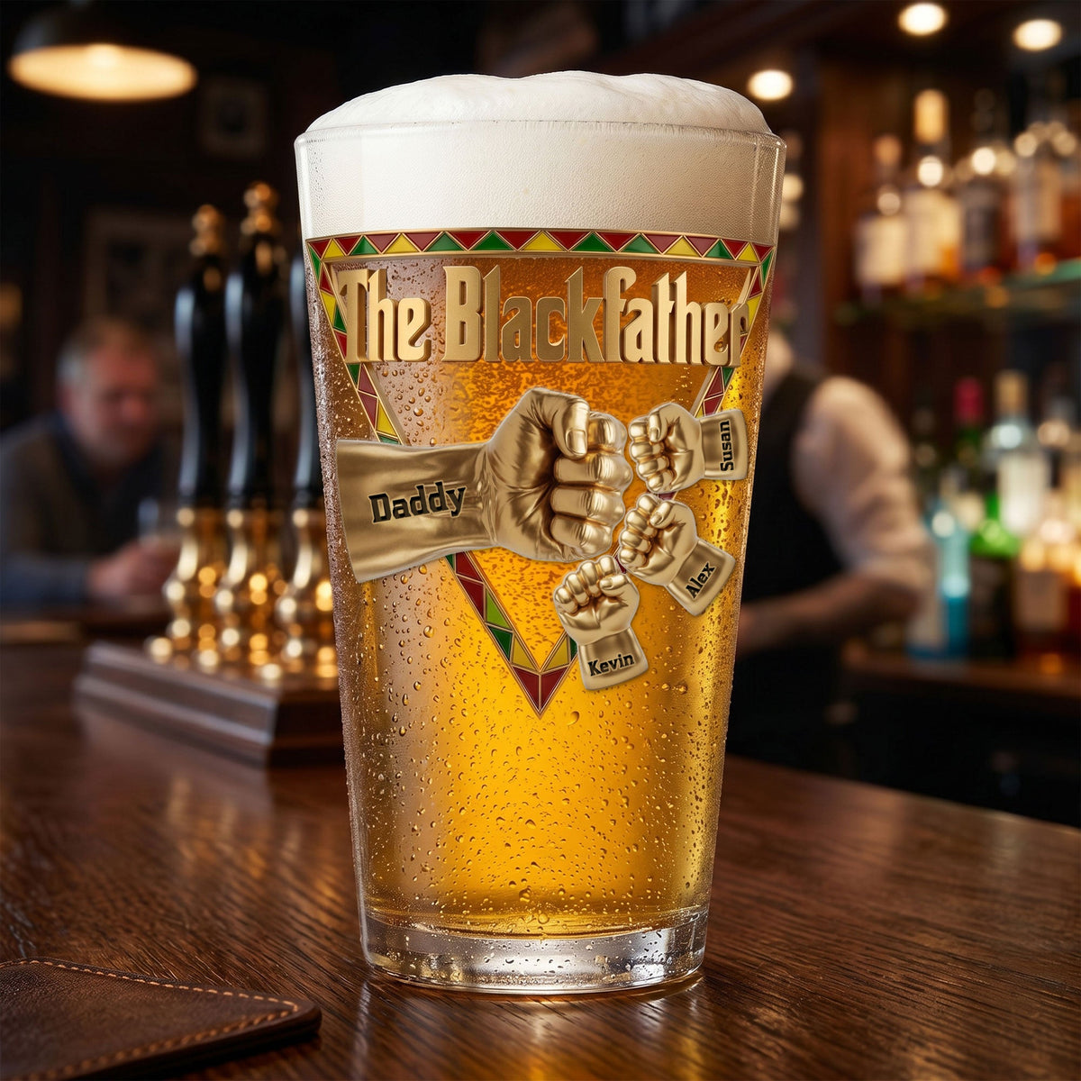 Best Dad Ever Beer Glass - Personalized Gifts For Dad 06huti230526