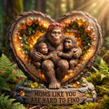 Sasquatch Mom And Kids Acrylic Plaque - Personalized Gifts For Mother's Day Plaque 04HUTI020426