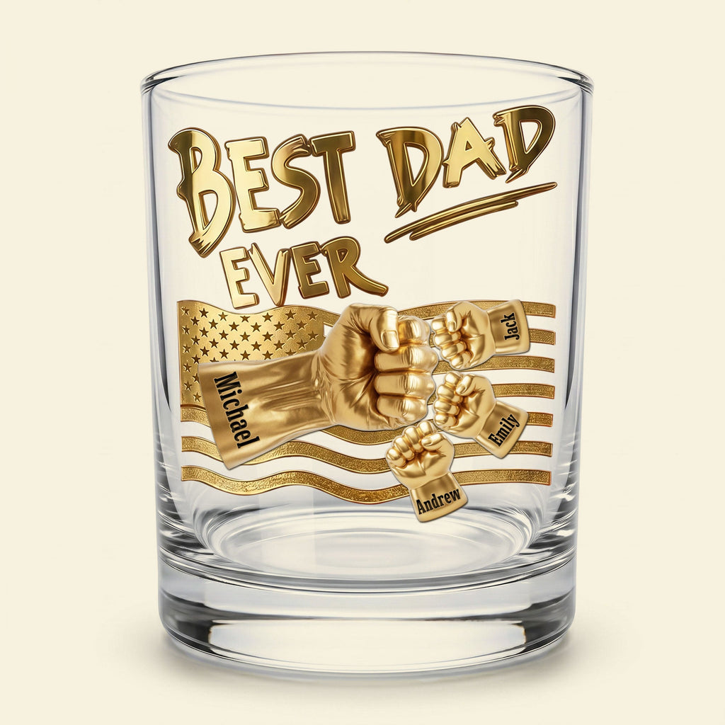 Power Fist Drinking Glass - Personalized Gifts For Dads 051ohti220526