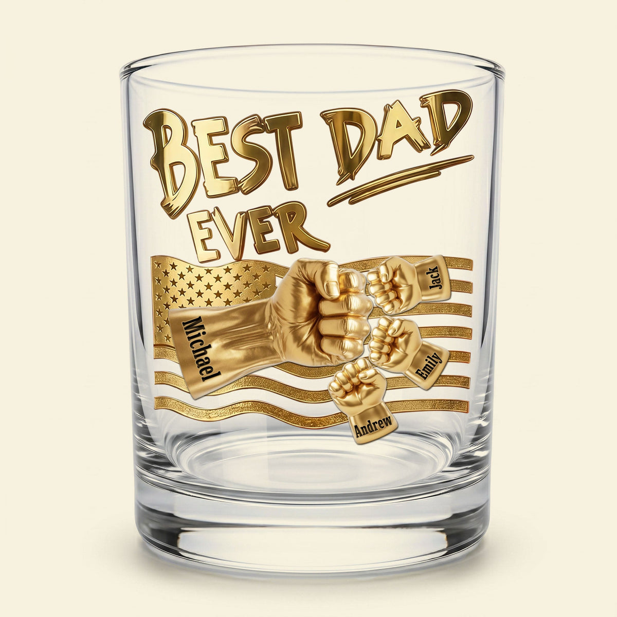 Power Fist Drinking Glass - Personalized Gifts For Dads 051ohti220526