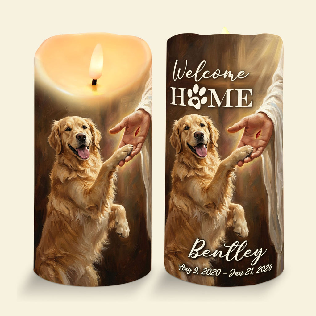 Heaven Dog LED Candle - Custom Photo Gifts For Dog Lovers 03qhti270326