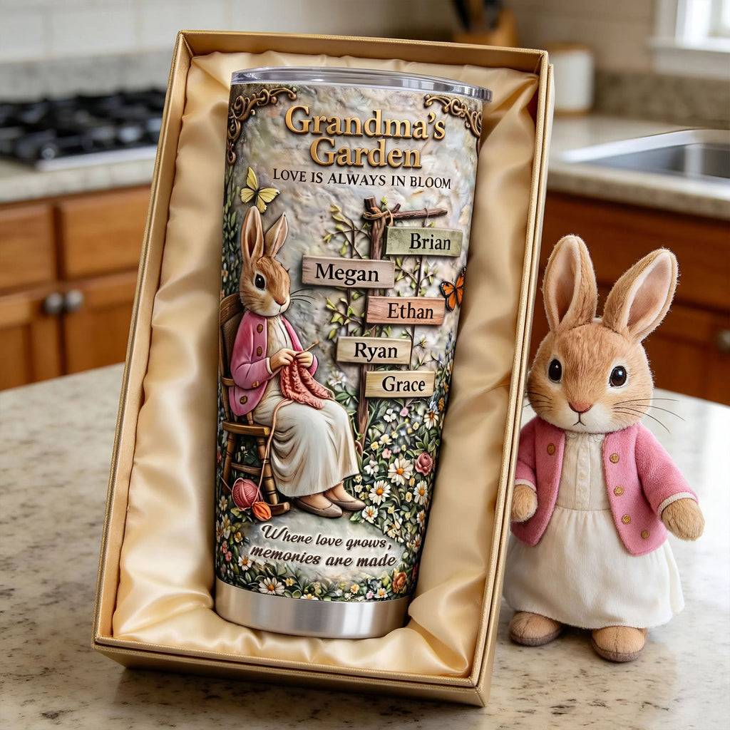 Grandma's Garden Tumbler - Personalized Gifts For Grandma and Mom 03tyti090326