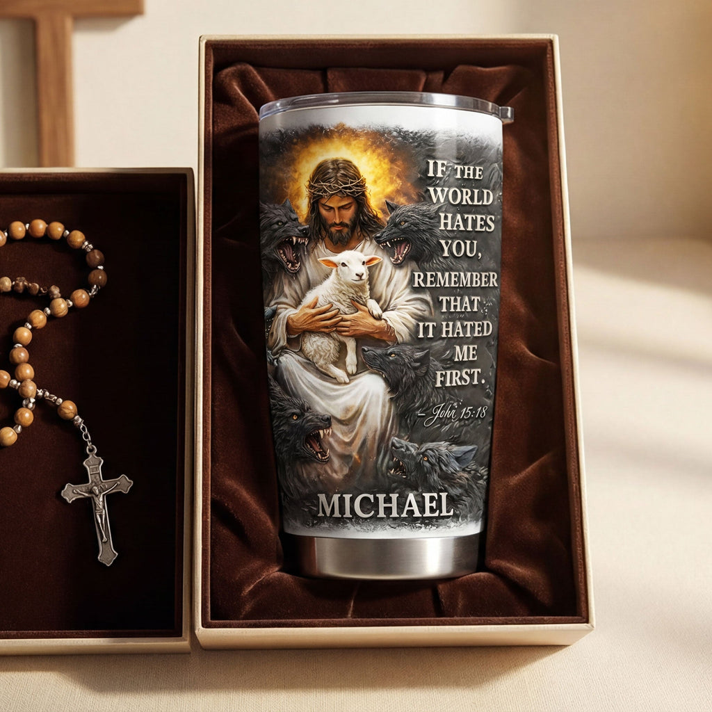 Protected By Faith Tumbler - Personalized Gift For Christian 06HUTI020326
