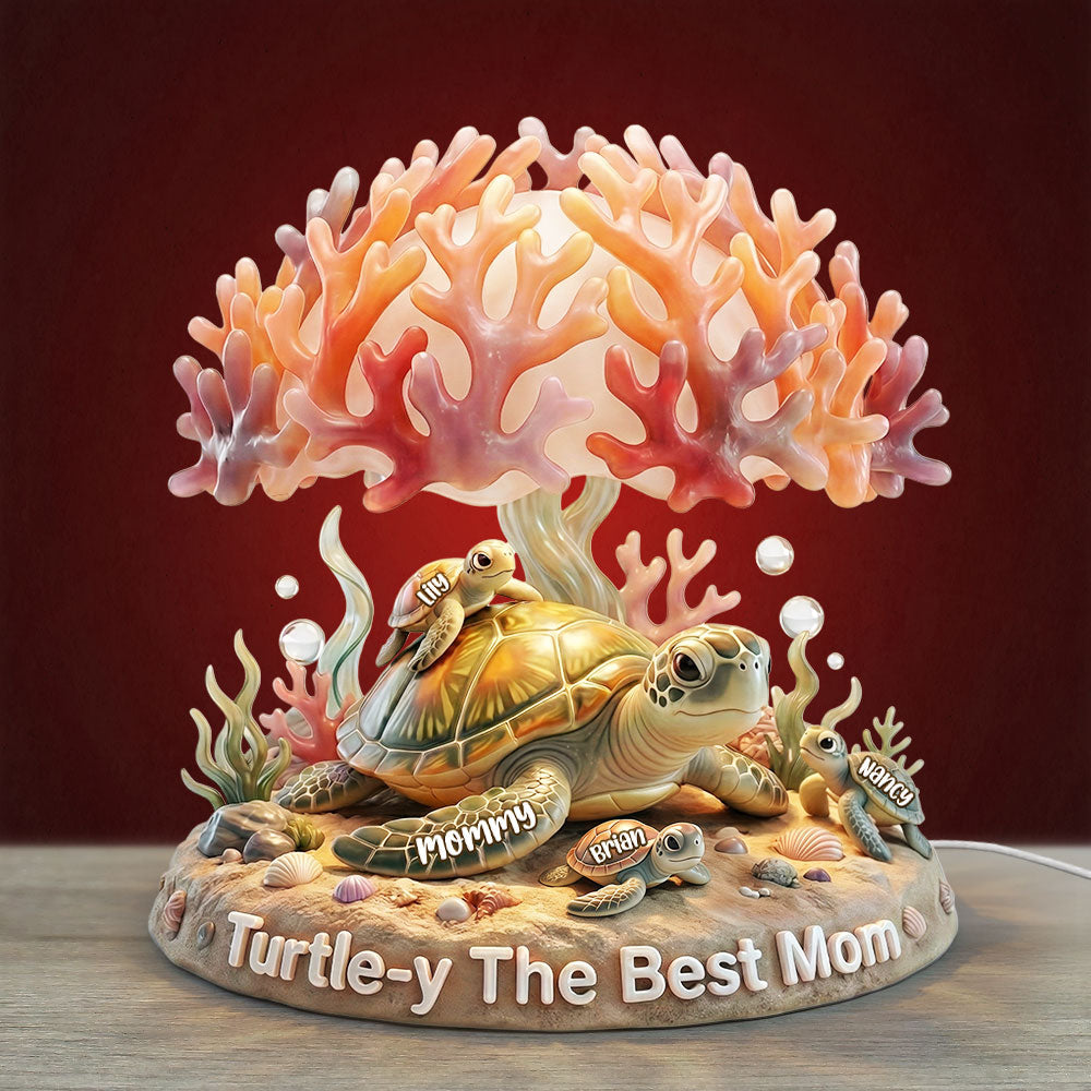 Ocean Turtle Mom Light Box - Personalized Gift For Moms 02NATI130426