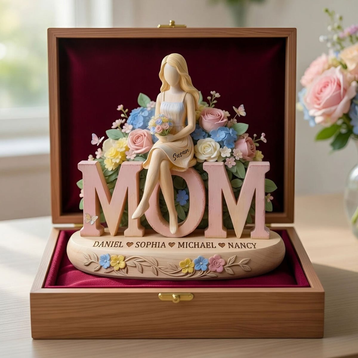 Blossom of Love Acrylic Plaque - Personalized Gifts For Moms 02pgti060426