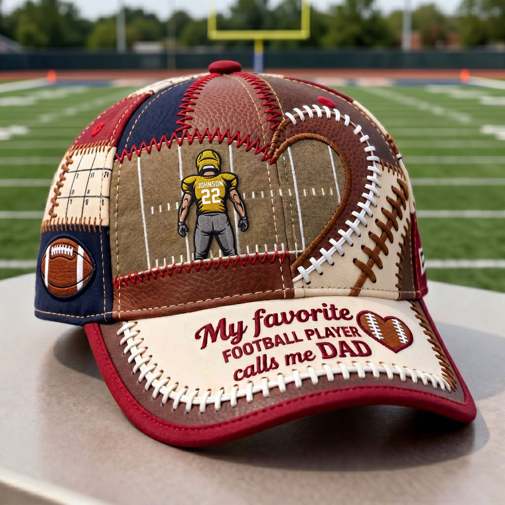 Best Football Parent Classic Cap, Personalized Gifts For American Foorball Dad & Mom 03QHTI230426