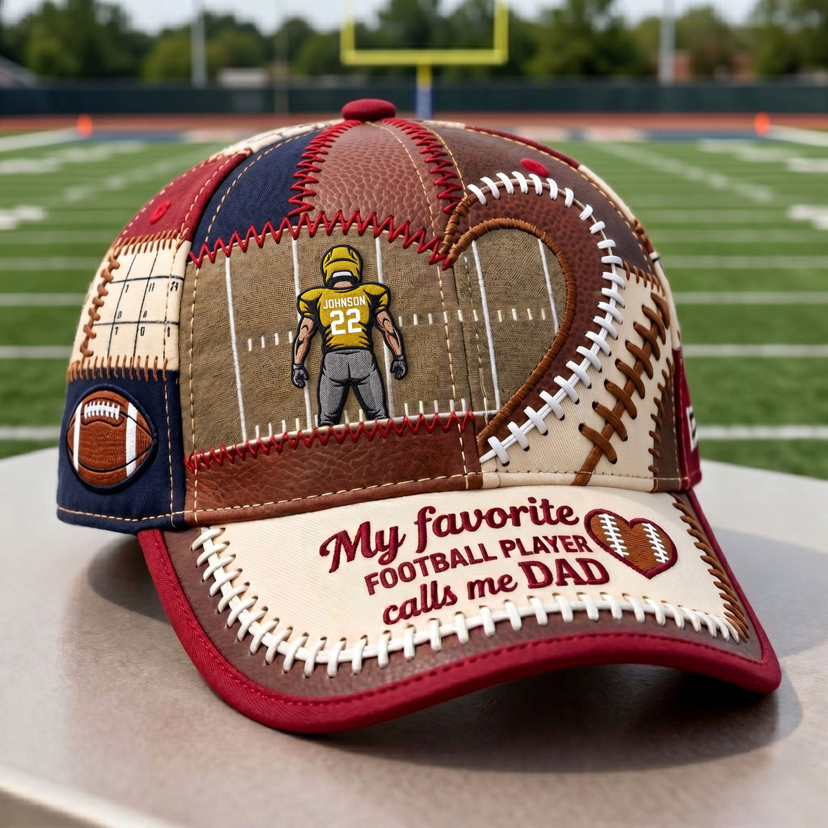 Best Football Parent Classic Cap, Personalized Gifts For American Foorball Dad & Mom 03QHTI230426
