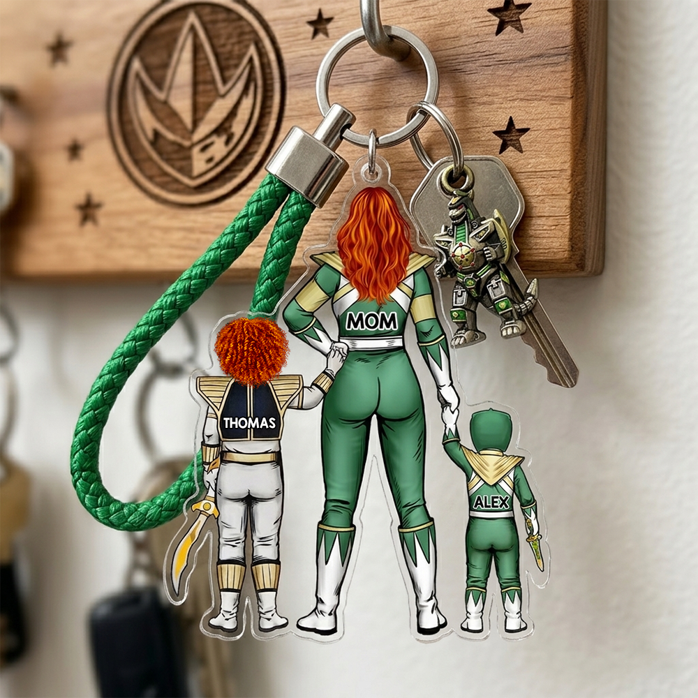 Mighty Mom Acrylic Keychain - Personalized Gifts For Mother's Day 011qhhu200225hh