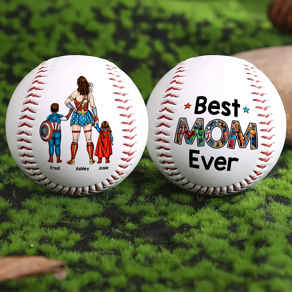 Powerful Mom And Kids Baseball  - Personalized Gift For Mother's Day Baseball 01ACHU240426PA