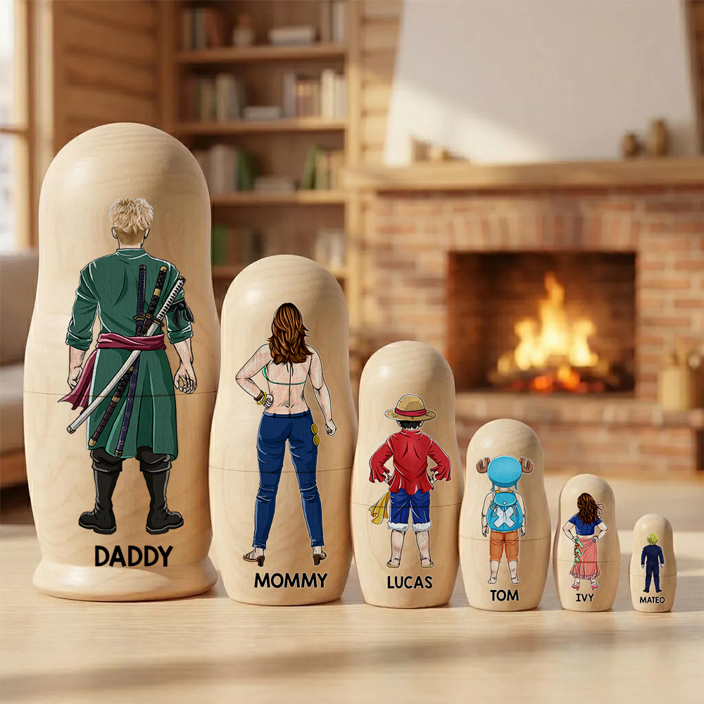 Adventure Family Wooden Nesting Dolls - Personalized Gifts For Mother's Day 02qhhu080426