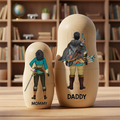 Adventure Family Nesting Dolls - Personalized Gifts For Family Wooden Nesting Dolls 02QHHU090426HG