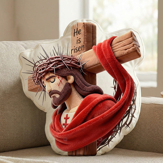 Risen in Glory Custom Shaped Pillow - Gifts For Christians 03OHMG270226