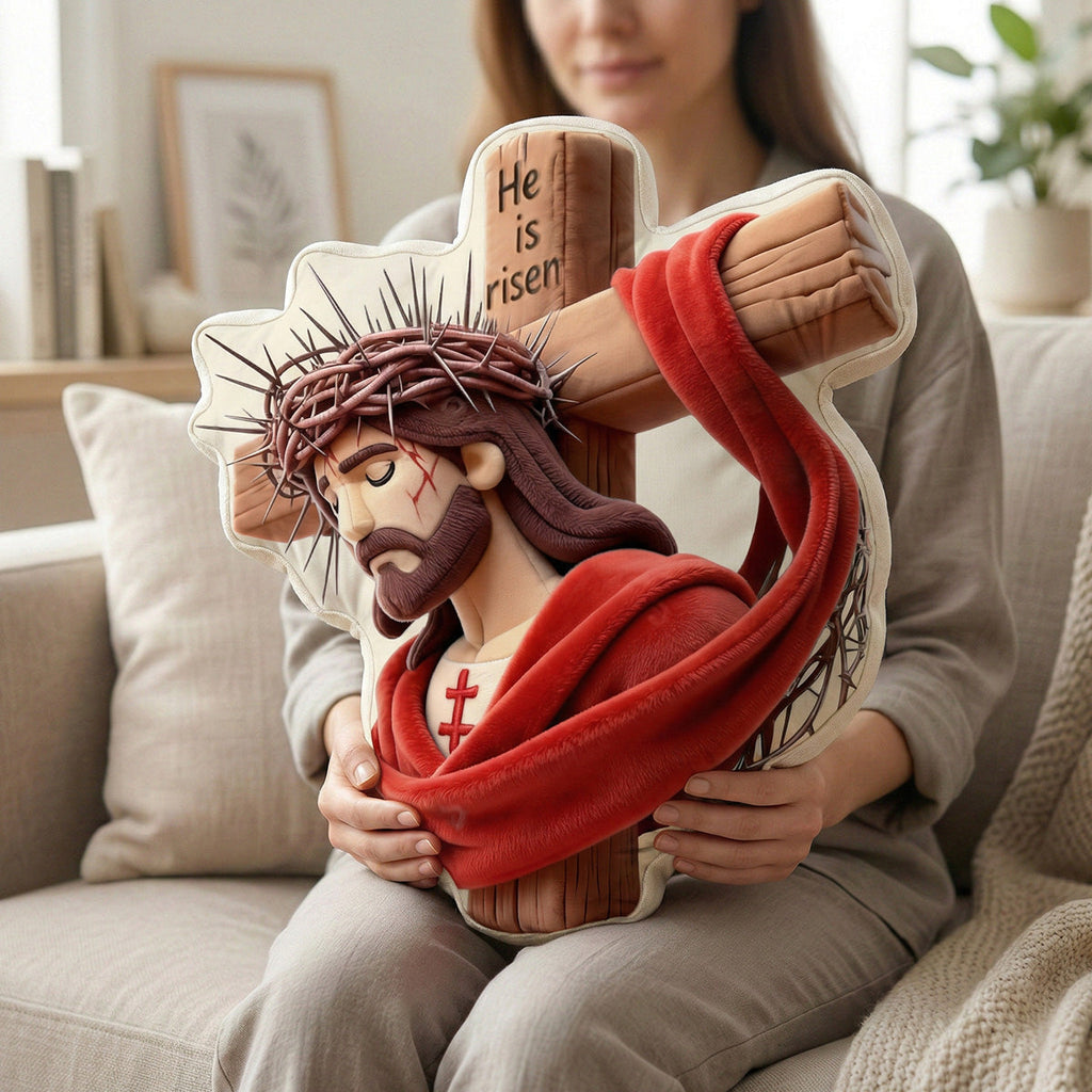 Risen in Glory Custom Shaped Pillow - Gifts For Christians 03OHMG270226