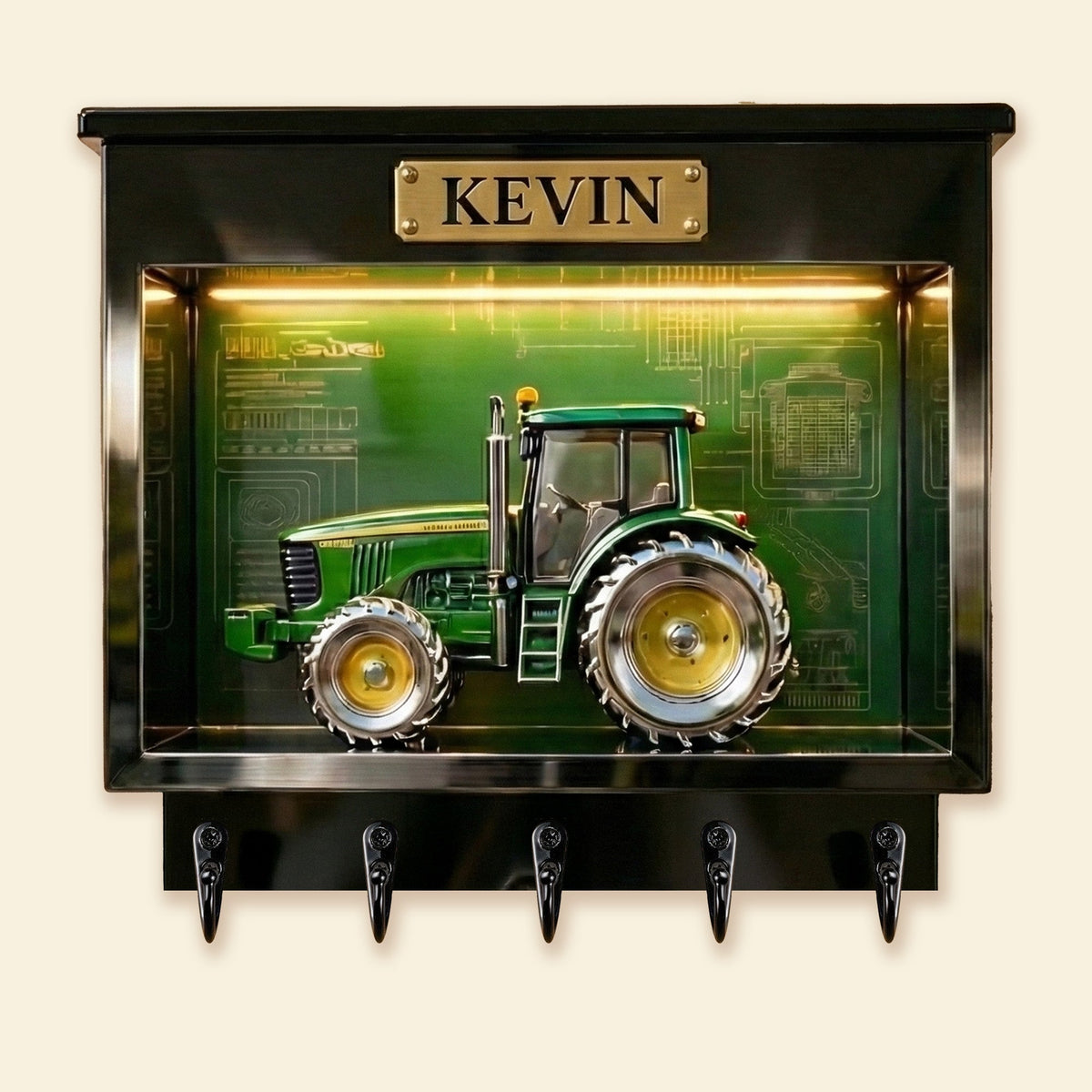 Tractor Acrylic Key Hanger - Personalized Gifts For Tractor Lover Key Hanger 051TGMG130126
