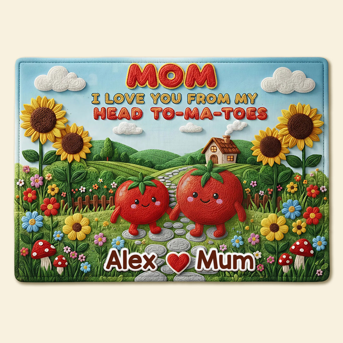 Adorable Tomato Doormat - Personalized Gifts For Mom 04tymg040326