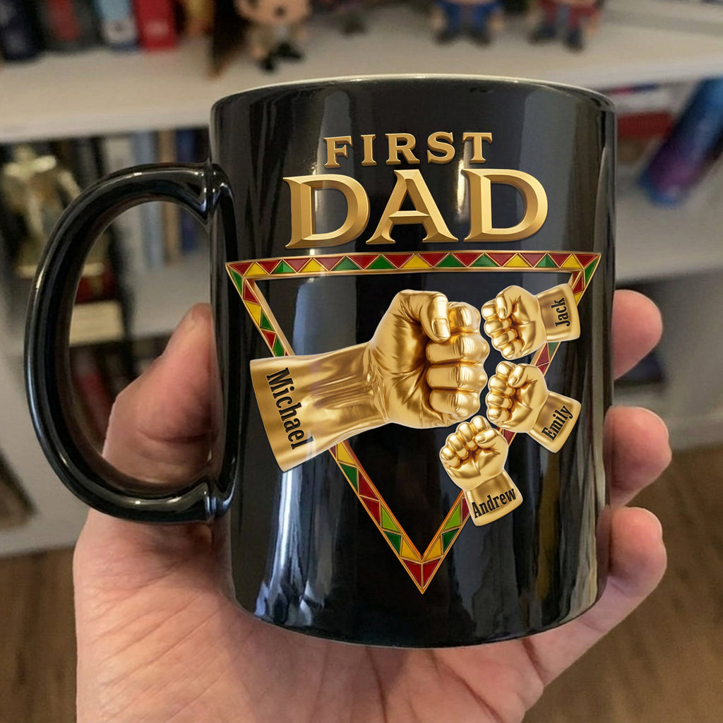 First Dad Now Grandpa Coffee Mug - Personalized Gifts For Dads 03huti230526