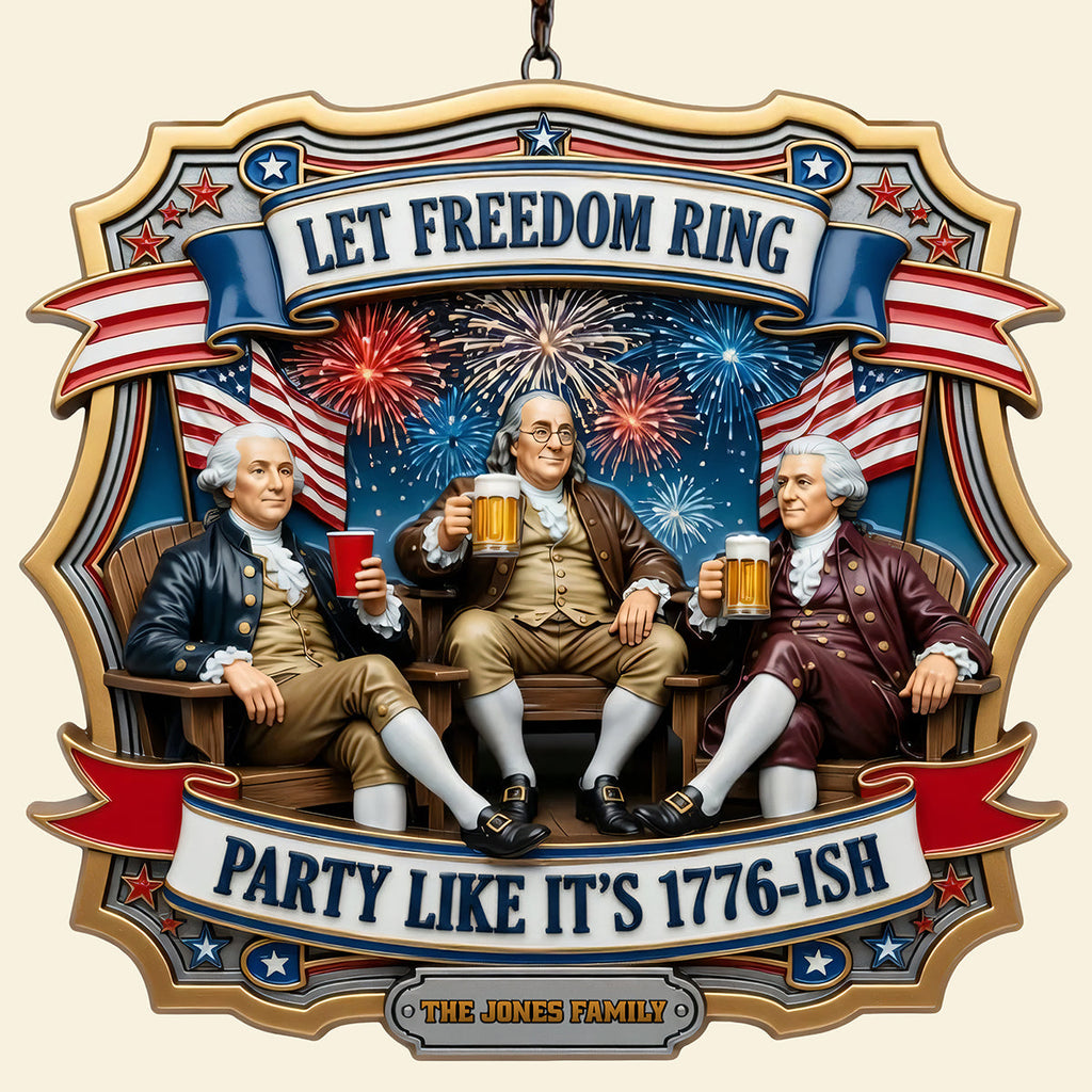 Freedom Celebration Acrylic Sign- Personalized Gifts For Family 03TOTA030626