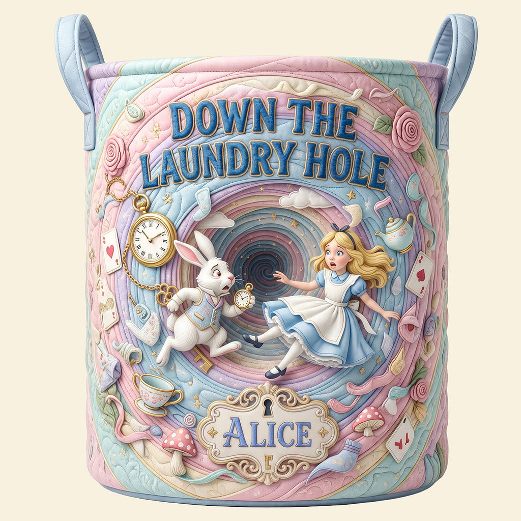 Fantastical Journey Quilted Laundry Basket - Personalized Gifts 04hata090726