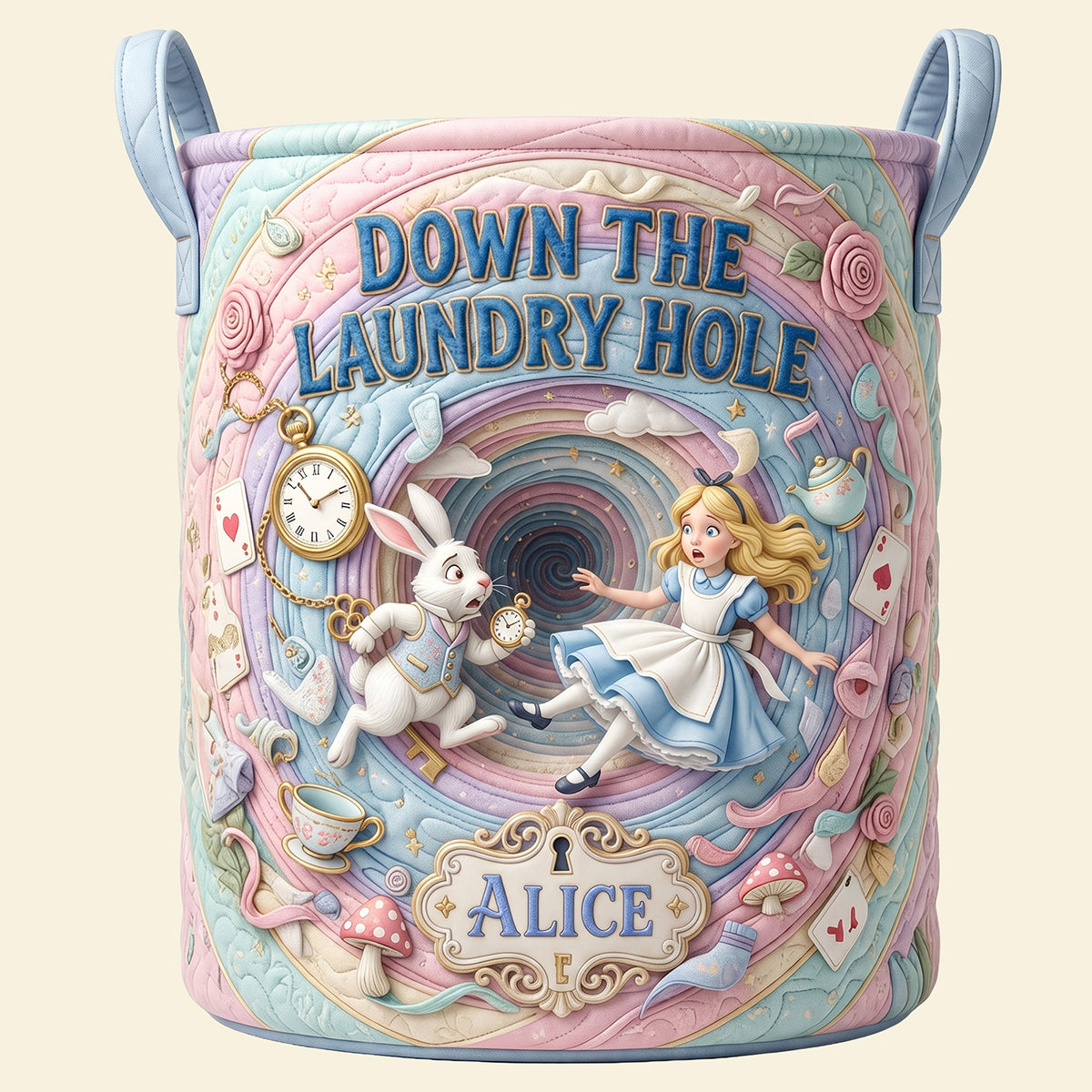 Fantastical Journey Quilted Laundry Basket - Personalized Gifts 04hata090726