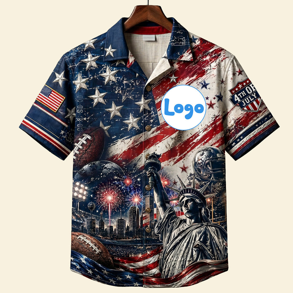 Proud American Hawaiian Shirt - Personalized Gifts For Sport Lovers 04pata090626