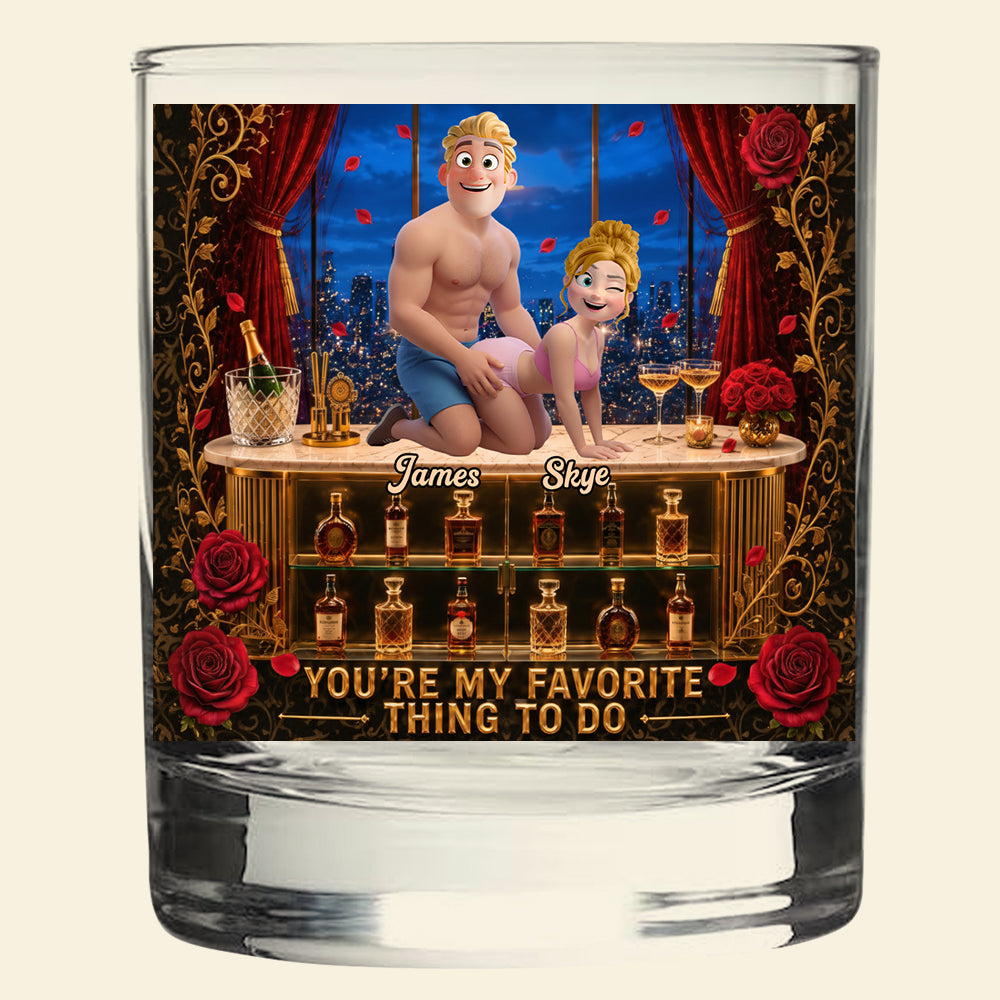 Naughty Couples Drinking Glass - Personalized Gifts For Couples 03tota020626